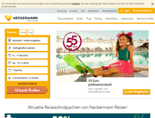 Tablet Screenshot of neckermann-reisen.de